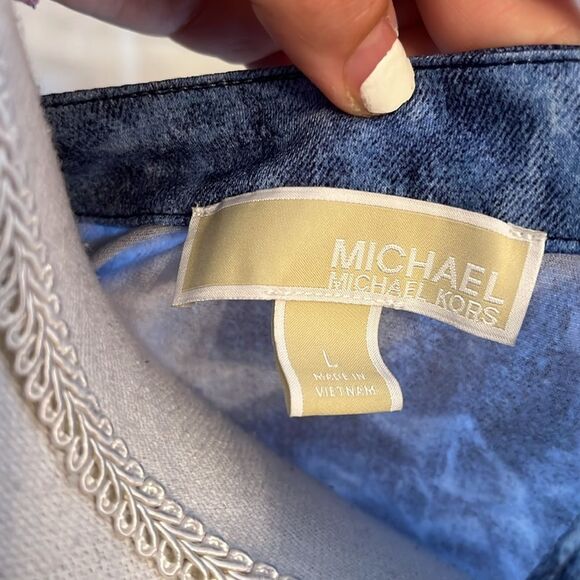 Michael Kors Blue Sheath Mini Dress - Picture 2 of 9